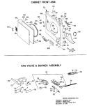 CABINET FRONT ASM. Diagram and Parts List for DDG9280BAC  General Electric Dryer
