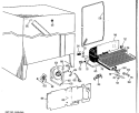 Section Diagram and Parts List for TFF19LBB  General Electric Refrigerator
