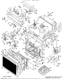 MAGNETRON & POWER SUPPLY PARTS Diagram and Parts List for JBV42G*03  General Electric Microwave Oven Combo