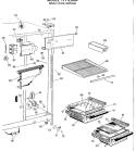 FRESH FOOD SECTION Diagram and Parts List for TFF20DAS  General Electric Refrigerator