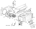 Section Diagram and Parts List for AC610AMT1  General Electric Air Conditioner