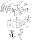 Section Diagram and Parts List for ADR18DAG3  General Electric Air Conditioner