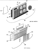 Section Diagram and Parts List for AJE10D1T2  General Electric Air Conditioner
