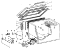 Section Diagram and Parts List for CB8DWD  General Electric Freezer