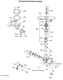 DISHWASHER MECHANISM Diagram and Parts List for GSD551W-07FK  General Electric Dishwasher