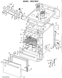 Section Diagram and Parts List for JBS02*04  General Electric Range