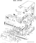 Section Diagram and Parts List for JKP07*07  General Electric Wall Oven
