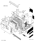 LOWER OVEN Diagram and Parts List for JKP27*08  General Electric Wall Oven