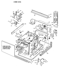 LOWER OVEN Diagram and Parts List for JKP36G*09  General Electric Wall Oven