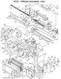 MICROWAVE OVEN Diagram and Parts List for JVM58002  General Electric Microwave