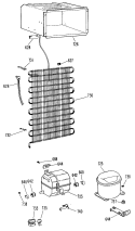 Section Diagram and Parts List for TA11SBP  General Electric Refrigerator