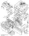 Section Diagram and Parts List for JSP27*05  General Electric Range