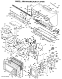 MICROWAVE OVEN Diagram and Parts List for JVM48003  General Electric Microwave