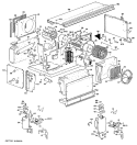 Section Diagram and Parts List for A3B588DCES1K  General Electric Air Conditioner