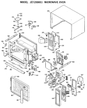 MICROWAVE OVEN Diagram and Parts List for JET209001  General Electric Microwave
