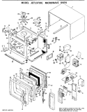 MICROWAVE OVEN Diagram and Parts List for JET107001  General Electric Microwave