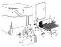 Section Diagram and Parts List for TFF22DBD  General Electric Refrigerator