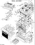 Section Diagram and Parts List for JHP97G*D1  General Electric Microwave Oven Combo