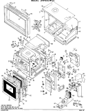 Section Diagram and Parts List for JHP65G*D1  General Electric Microwave Oven Combo