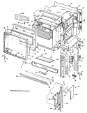 Section Diagram and Parts List for J792*L1  General Electric Range