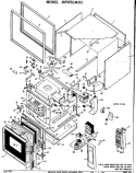 UPPER OVEN Diagram and Parts List for JKP65G*D1  General Electric Microwave Oven Combo
