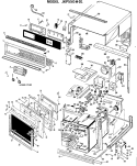 LOWER OVEN Diagram and Parts List for JKP55G*D1  General Electric Microwave Oven Combo