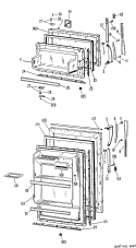 Part Location Diagram of WR78X7041 GE O D PANEL FF