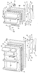 Part Location Diagram of WR71X1645 GE FRONT DOOR SHELF