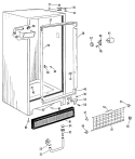 Section Diagram and Parts List for CA16DCC  General Electric Freezer