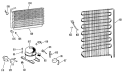 Section Diagram and Parts List for CAF16DCB  General Electric Freezer