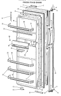 FRESH FOOD DOOR? Diagram and Parts List for TFF18DMB  General Electric Refrigerator