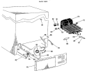 BACK VIEW Diagram and Parts List for TFF18DMB  General Electric Refrigerator