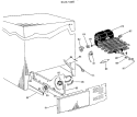 BACK VIEW Diagram and Parts List for TFF20DMB  General Electric Refrigerator
