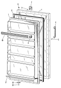 Section Diagram and Parts List for CA10DCB  General Electric Freezer