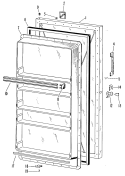 Section Diagram and Parts List for CAF16DCC  General Electric Freezer