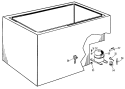 Section Diagram and Parts List for CB25DCC  General Electric Freezer
