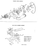 BLOWER & DRIVE ASSEMBLY Diagram and Parts List for DDG8188VHL  General Electric Dryer