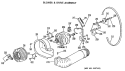 BLOWER & DRIVE ASSEMBLY Diagram and Parts List for DDE9200DAL  General Electric Dryer