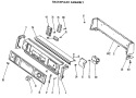 BACKSPLASH ASSEMBLY Diagram and Parts List for DDE8108VHL  General Electric Dryer
