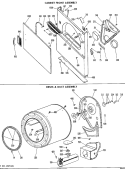 CABINET FRONT ASSEMBLY Diagram and Parts List for DDE8108VHL  General Electric Dryer