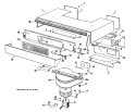 Section Diagram and Parts List for J765*03  General Electric Range