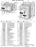 Section Diagram and Parts List for TBF21CNC  General Electric Refrigerator