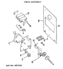 TIMER ASSEMBLY Diagram and Parts List for DDC4408AEL  General Electric Dryer