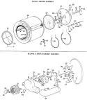 DRUM & HEATER ASSEMBLY Diagram and Parts List for DDC4408AEL  General Electric Dryer
