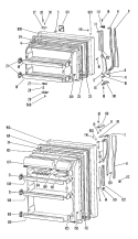 Section Diagram and Parts List for TBX18PFBR  General Electric Refrigerator