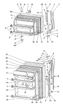 Section Diagram and Parts List for TBX18ZFBR  General Electric Refrigerator