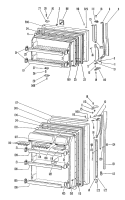 Section Diagram and Parts List for TBX20ZFBR  General Electric Refrigerator