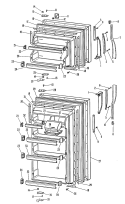 Section Diagram and Parts List for TBF12DFB  General Electric Refrigerator