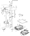 FRESH FOOD SECTION Diagram and Parts List for TFF20RFB  General Electric Refrigerator