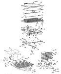 Section Diagram and Parts List for TBF15SFCR  General Electric Refrigerator